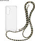 Sonique Armor Clear Silicone Case with Cord for...