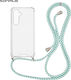 Sonique Armor Clear Silicone Case with Cord for...
