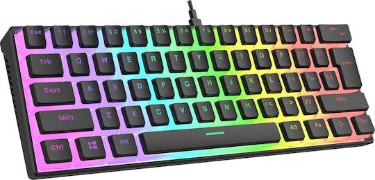 Rampage Radiant K11 RGB Gaming Mechanical Keyboard 60% with Outemu Red switches and RGB lighting (English US)