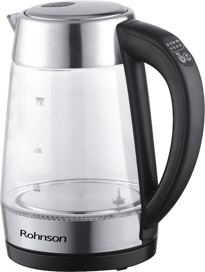 Rohnson Βραστήρας 1.7lt 2200W Ασημί