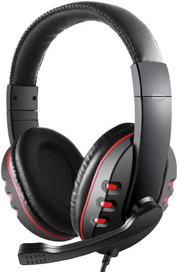 GM-002 Căști Gaming Over Ear cu Conectivitate 3,5 mm Roșii pentru PC / PS4