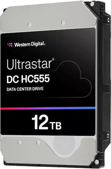Western Digital HC555 Data Center 12TB HDD Σκληρός Δίσκος 3.5" SAS 3.0 με 512MB Cache για Server / Καταγραφικό 0B47741