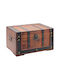 Keskor Wooden Decorative Trunk Brown 40x24.5x22.5cm