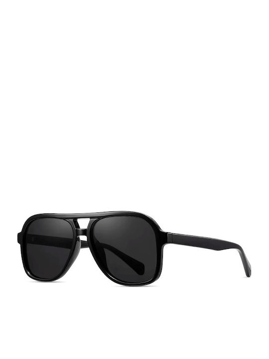 Moscow Mule Men's Sunglasses with Black Plastic Frame and Black Polarized Lens MM/31117/1