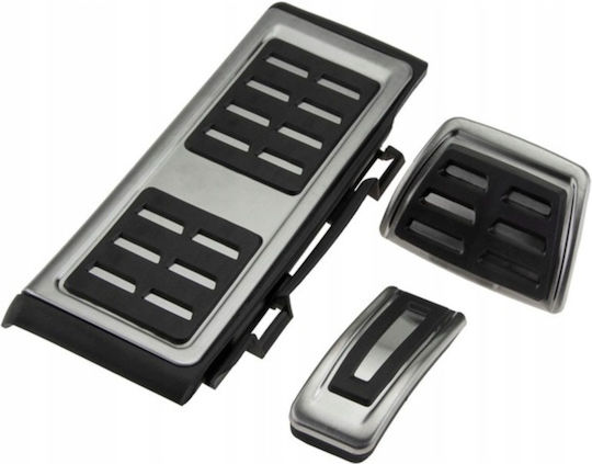 NTY Car Pedal Set Non Slip for VW Golf / Passat Silver 3 Pieces