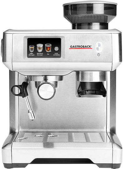 Gastroback Automatic Espresso Machine 3000W Pressure 15bar with Grinder Silver