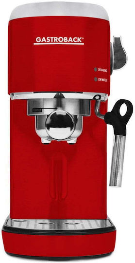 Gastroback Μηχανή Espresso 1400W Πίεσης 19bar Κόκκινη