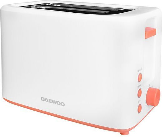 Daewoo Prăjitor de pâine 2 sloturi 900W Alb