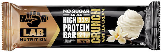 Lab Nutrition High Protein Bar Μπάρα με 33% Πρωτεΐνη & Γεύση Κρέμα Βανίλια Crunch 65gr