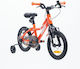 Radvik 14" Bicicletă pentru copii de Oras cu Cadru din Aluminiu Portocaliu