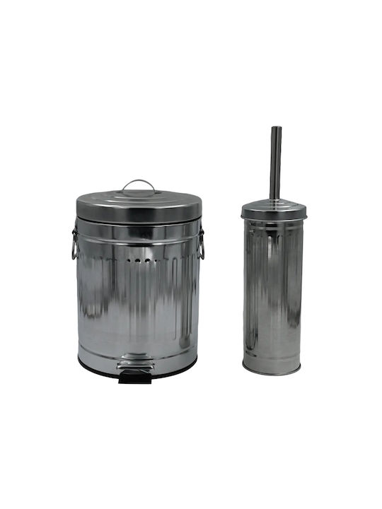 Sidirela Trendy Waste Bin Waste Metallic with Pedal 30lt 1pcs