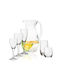 Rona Crystal Jug with Glasses 1900ml 30pcs