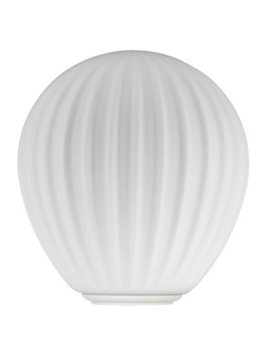 Lampshade 1xE27 White Blown Glass 23.3cm Around World 2539 Umage 2539 White