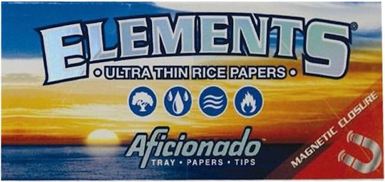Elements Aficionado Cigarette Rolling Papers Slim King Size 50 sheets 1pcs