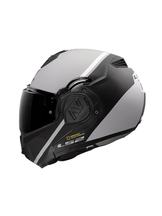 LS2 Advant FF906 Swipe Matt Black Silver Κράνος...