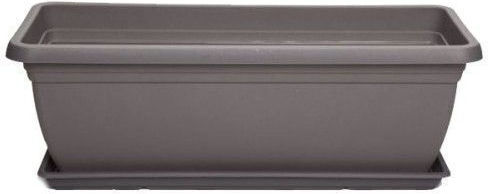 Micplast Mojito Planter Box Plastic Charcoal 50x20x17cm.