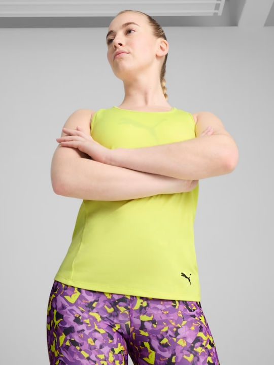 PUMA Women's Athletic Blouse Sleeveless Yellow
