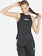 Essentials Linear Women's Athletic Blouse Sleeveless Black