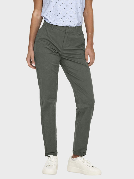 Only Mw Dama Pantaloni Chino Olive