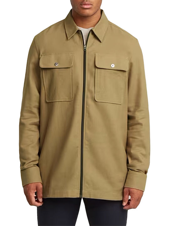 Μακρυμάνικο Overshirt Ensis Grün Λαδί