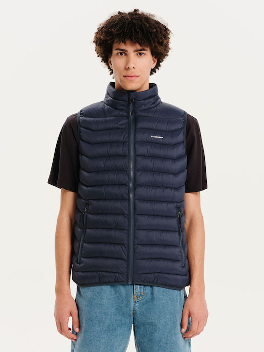 Emerson Ärmellos Winter Jacke Puffer Marineblau