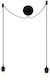 Pendant Light Suspension 2xE27 Sphere Fabric Cable Cannonball Umage 4089 White