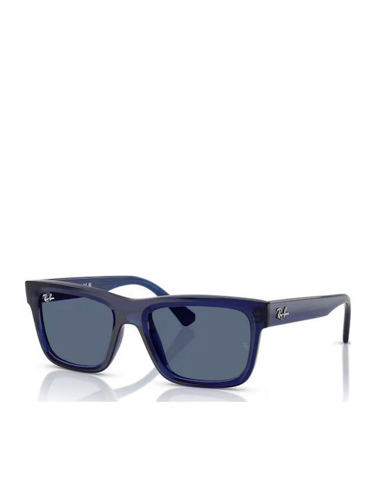 Ray Ban Herren Sonnenbrille mit Marineblau Kunststoff Gestell und Blau Linse RJ9196S 719080