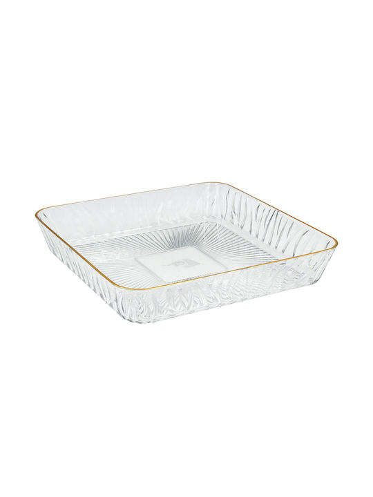 Keskor Fruit Bowl Plastic Gold 30x30x5.5cm