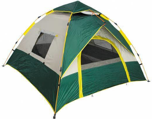 Panda Automatic Camping Igloo Tent Green with Double Cloth for 3 People 130cm