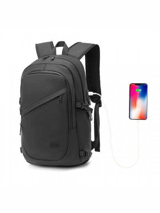 Miss Lulu Miss Lulu Rucksack Für Laptop 15.6 Mit USB-Anschluss In Schwarz Farbe EM2349