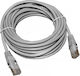 Eucom U/UTP Kat.6 (Gigabit) Netzwerkkabel Ethernet 5m Grau