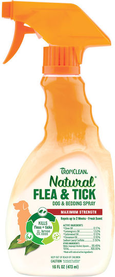 Tropiclean Flea & Tick Dog & Bedding Αντιπαρασιτικό Spray 473ml