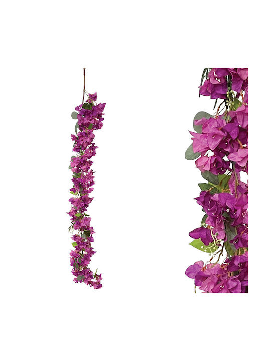 Lila Bougainvillea Blumengirlande H137cm 6/36ki...