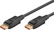Goobay Kabel DisplayPort-Stecker - DisplayPort-Stecker 1m Schwarz (74760)