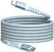 Verbatim Braided / Magnetic / Spiral USB 2.0 Cable USB-C Male - USB-C 100W PD Blue 1.2m 31856