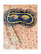Karnevals-Augenmaske 22x12cm Griff 20cm