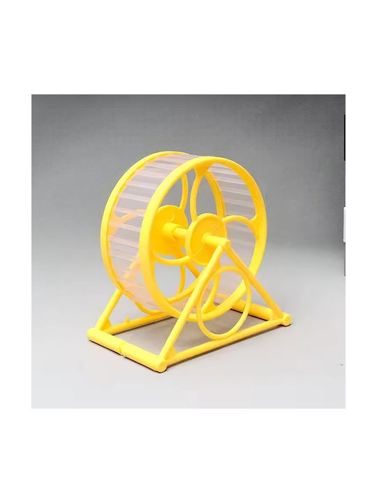 Floor Plastic Hamster Wheel M11xW11xH14cm Yellow