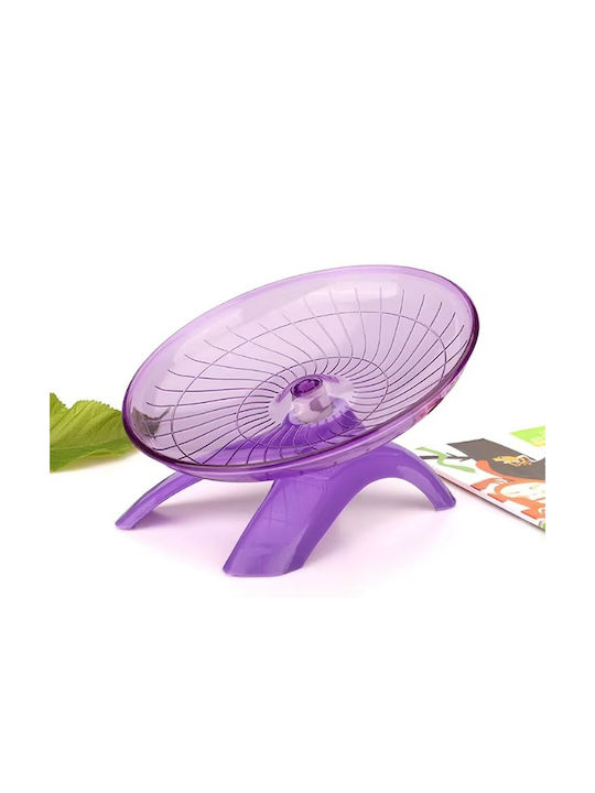 Bodenfeste Plastik-Hamsterrad M18xB18xH12cm Lila