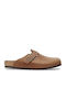 Boston Men's Leather Slippers Beige