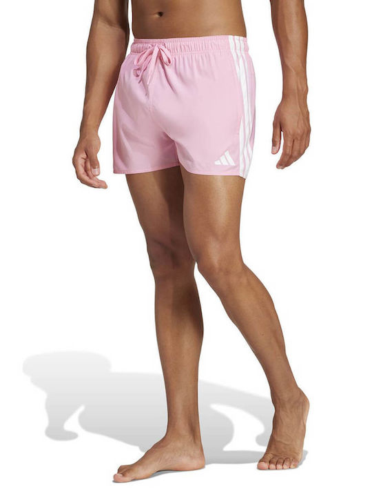 adidas Performance Herren Badebekleidung Shorts Pink Gestreift