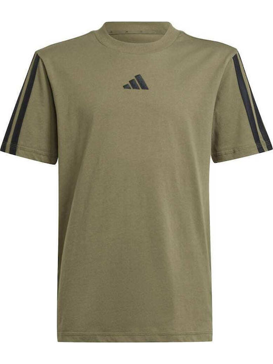 adidas Παιδικό T-shirt Χακί J 3s Tee