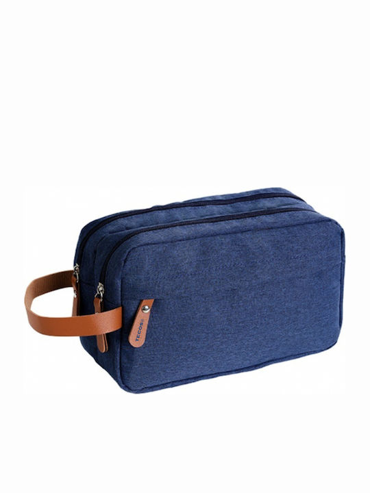 Unisex Travel Textile Bag Storing Transporting Cosmetic Items Tecos Dimensions 25*10*15 Centimeters Hook Blue