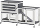Pawhut Κλουβί Τρωκτικού 147x45x89.5cm