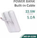 SiiPro SP-112W Power Bank 10000mAh 18W με Θύρα USB-A Power Delivery Λευκό