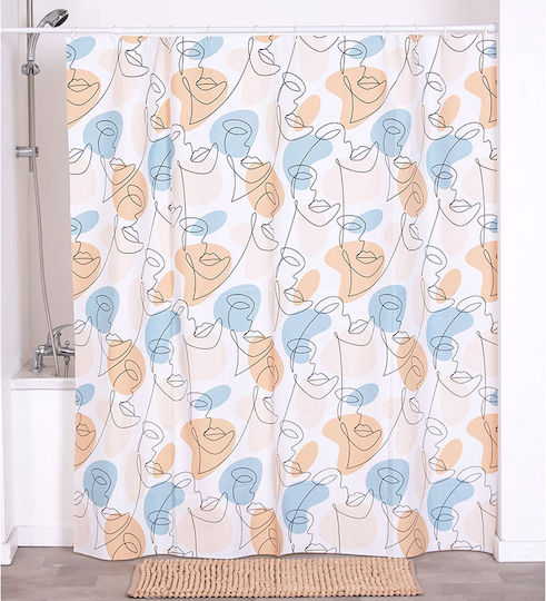 Plastic Shower Curtain 180x180 Rings T-d Mathis 1103753 180w x 180h Peva