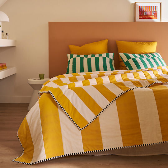 La Redoute Interieurs Ημίδιπλη 180x230εκ. Κίτρινη