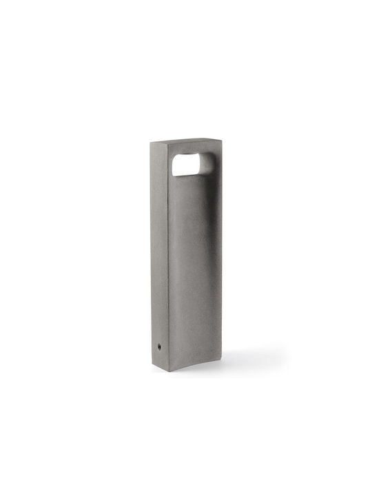 Faro Barcelona Outdoor Floor Lamp Small Post LED Outdoor Space 6W with Warm White Light IP68 Grey