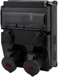 Μαύρος Πίνακας Caja 12m Scenic Ευθείες Πρίζες 2x32a/5p 2x230v F3.2682