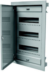 3x12 Flush-mounted Modular Switchgear Metal Doors Ip40 N+pe C.1536 3x12 Flush-mounted Modular Switchgear Metal Doors Ip40 N+pe C.1536