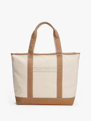 Tommy Hilfiger Stoff Strandtasche Beige Tommy Hilfiger Stoff Strandtasche Beige
